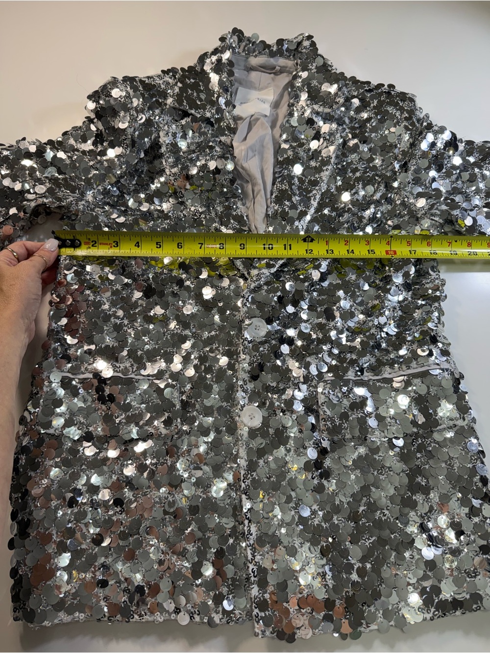 Avec Les Filles oversized sequence jacket size med - Picture 4 of 10